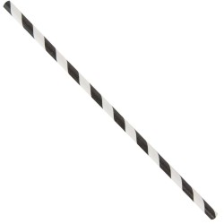 PAILLE TORSADE NOIR ET BLANC 200mm