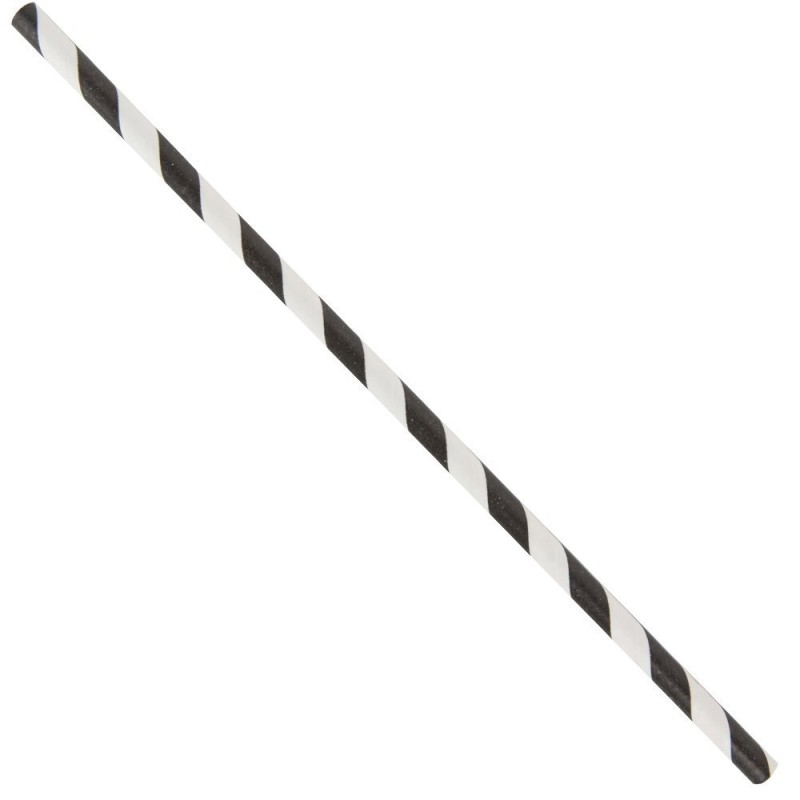 PAILLE TORSADE NOIR ET BLANC 200mm