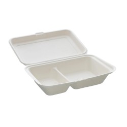 PLATEAU REPAS A 2 COMPARTIMENT