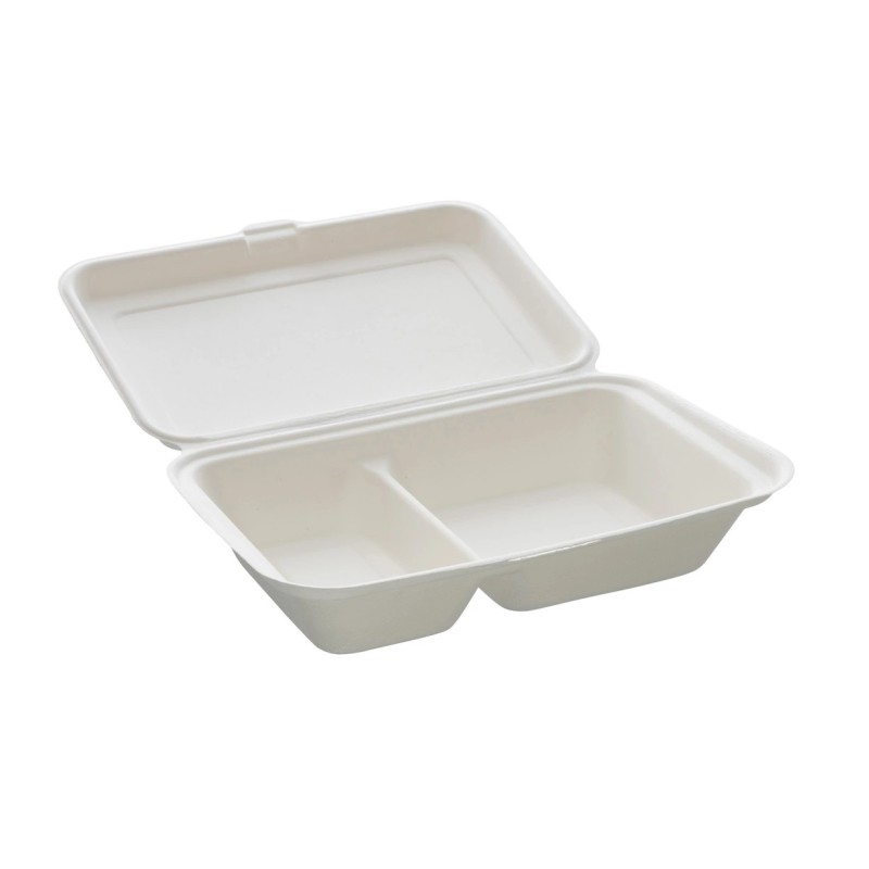 PLATEAU REPAS A 2 COMPARTIMENT